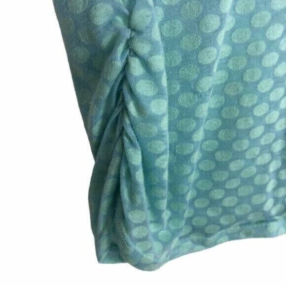 Bobeau | Blue Dot Round Neck Short Sleeves Jersey Top Size Small - Picture 6 of 6